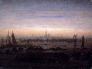 Caspar David Friedrich, Greifswald w swietle ksiezyca